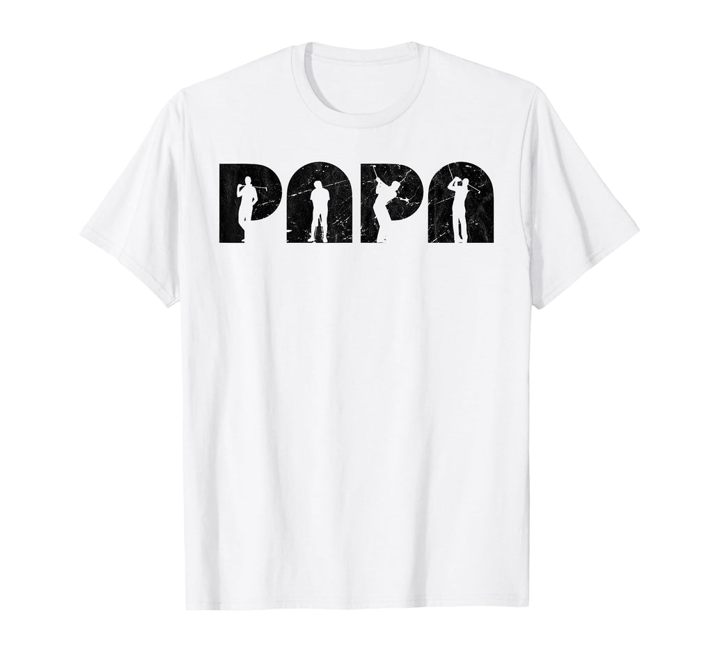 Papa Golf Dad Golfing Father Day T-Shirt - Casual Everyday Wear Men Women - T-Shirt, Sweatshirt, Hoodie