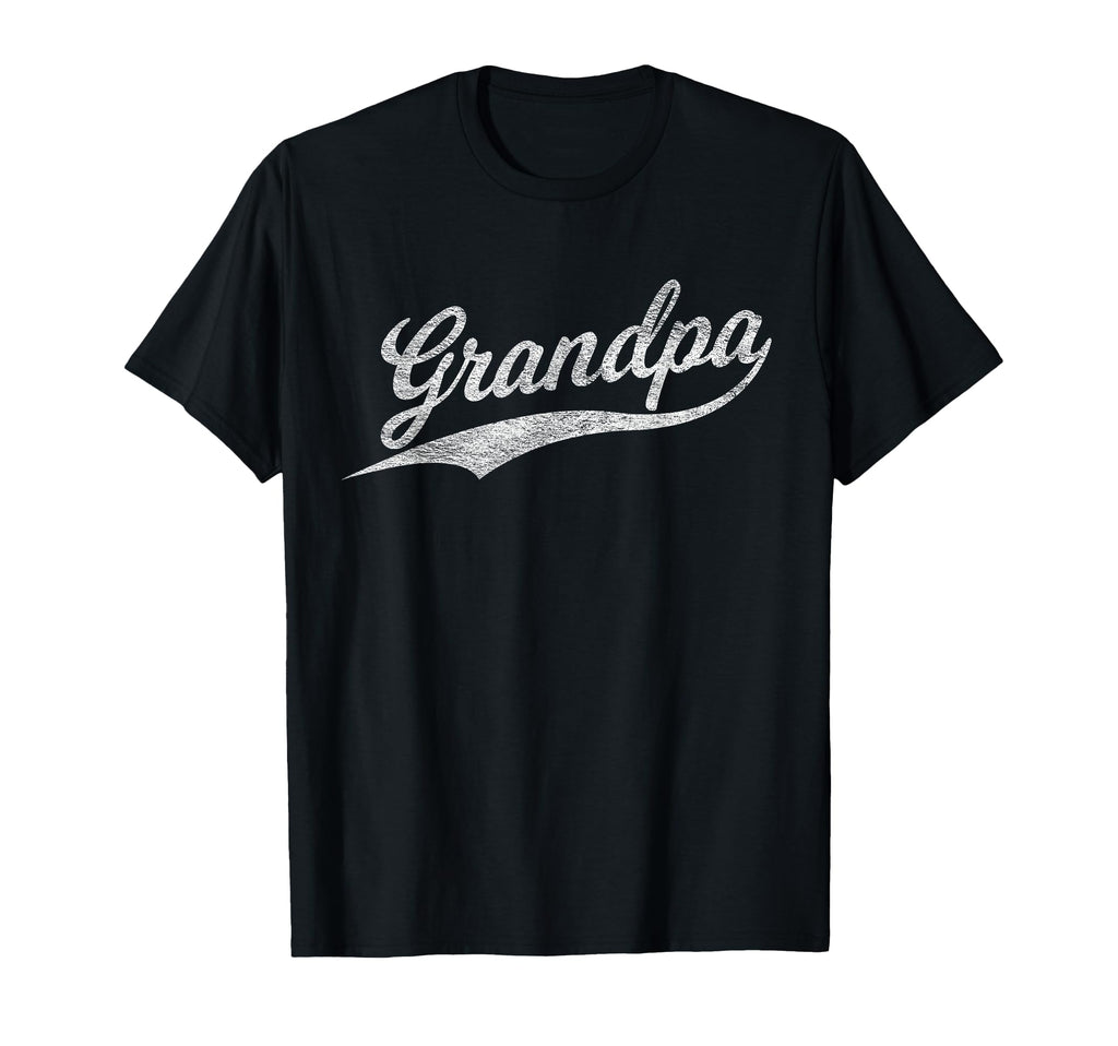 Grandpa Baseball Script Cursive T-Shirt - Aesthetic Graphic for Adults - T-Shirt, Sweatshirt, Hoodie
