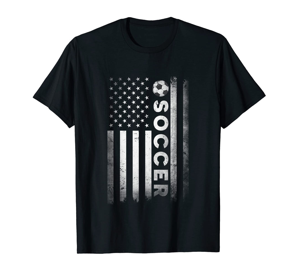 Us American Flag Soccer Patriotic Soccer T-Shirt - Graphic Print Men Women - T-Shirt, Sweatshirt, Hoodie