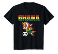 Dabbing Unicorn Ghana Soccer Fans T-Shirt - Aesthetic Graphic Men Women - T-Shirt, Sweatshirt, Hoodie