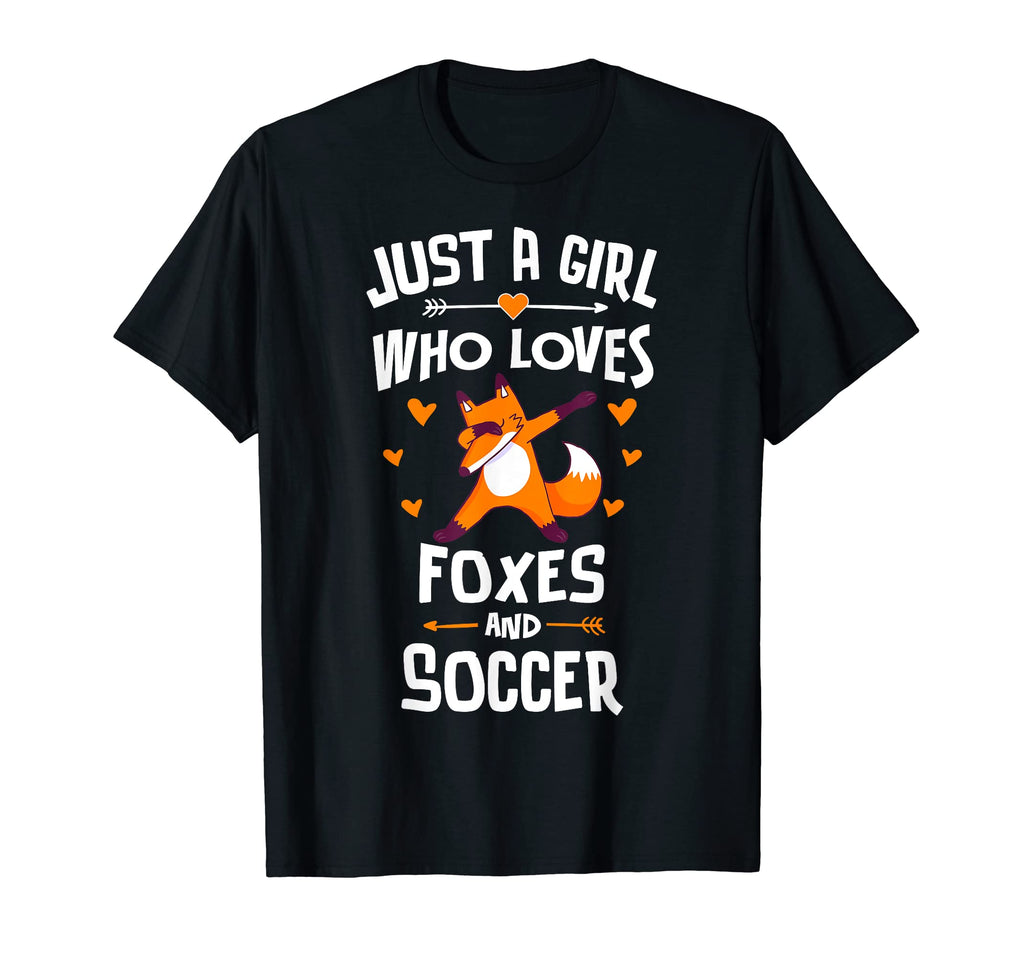 Just Who Loves Foxes And Soccer Gift T-Shirt - Unique Graphic Men Women - T-Shirt, Sweatshirt, Hoodie