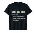 Funny Cycling Dad Cyclist Fathers Day T-Shirt - Minimalist Print Men Women - T-Shirt, Sweatshirt, Hoodie