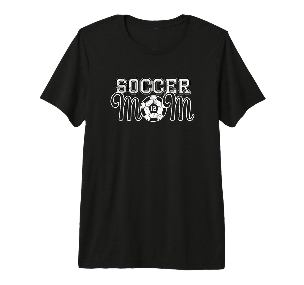 Number 12 Soccer Mom Mothers Day 12 T-Shirt - Minimalist Print for Adults - T-Shirt, Sweatshirt, Hoodie