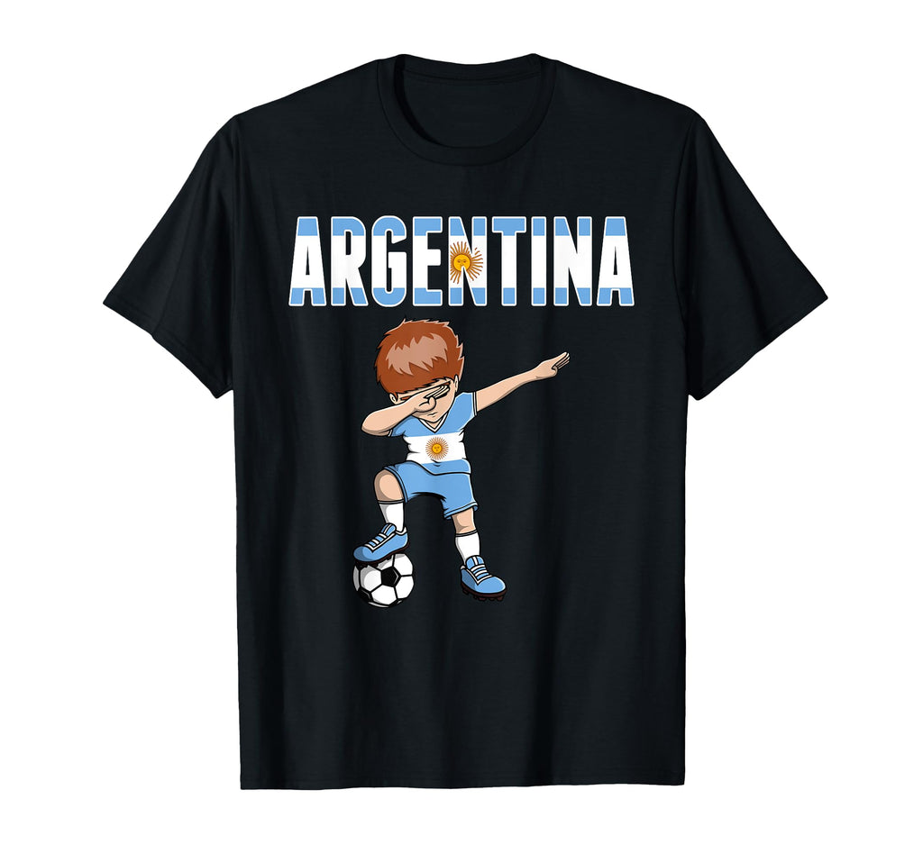 Dabbing Soccer Argentina Soccer Fan T-Shirt - Fun Novelty Design Unisex - T-Shirt, Sweatshirt, Hoodie