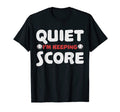 Quiet Im Keeping Score Baseball Softball T-Shirt - Minimalist Print Unisex - T-Shirt, Sweatshirt, Hoodie