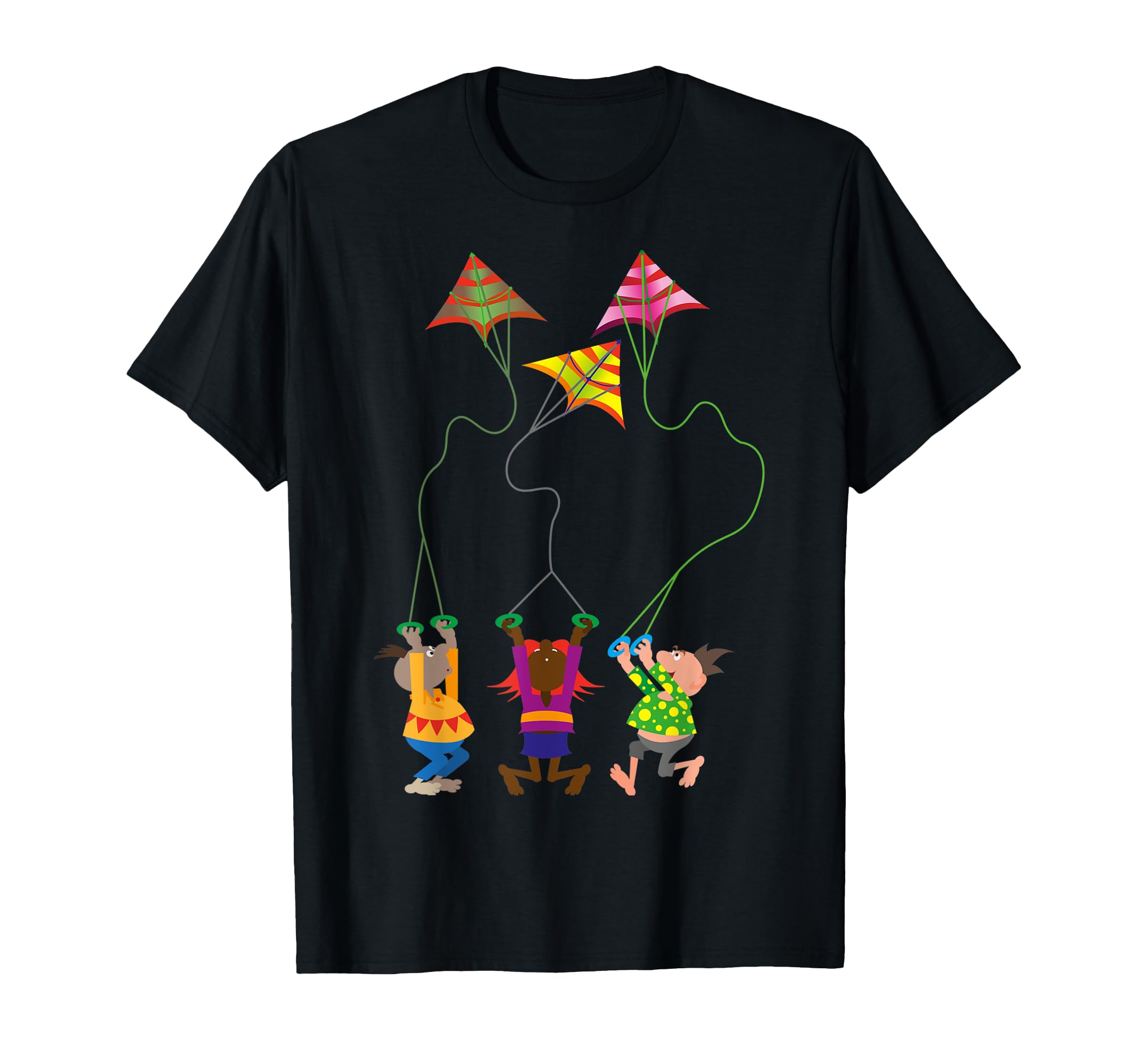 Kite Flying Outdoors Hobby Adults And T-Shirt - Trendy Graphic for Adults - T-Shirt, Sweatshirt, Hoodie