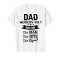 Best Dad Ever World No 1 Dad Myth T-Shirt - Unique Graphic for Adults - T-Shirt, Sweatshirt, Hoodie