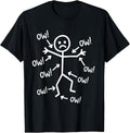 Ow Stick Character Figure Humor Chronic Pain - Adult & Kids T-Shirts, Sweatshirts & Hoodies apparel design preview 1