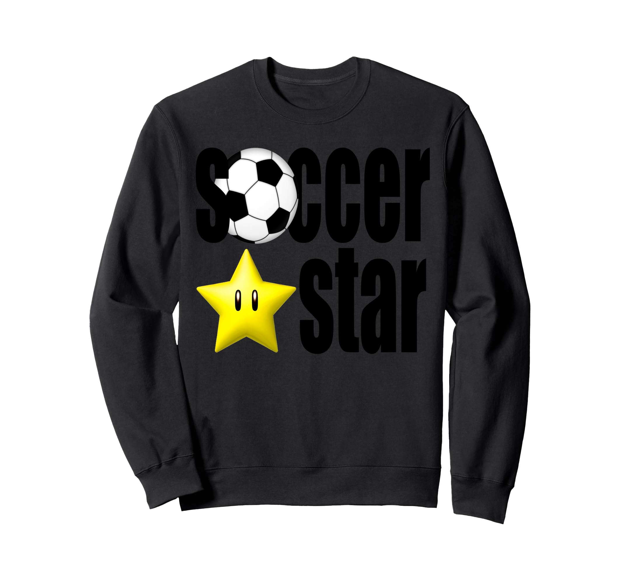 Football Soccer Star Sweatshirt - Graphic Print Unisex - T-Shirt, Sweatshirt, Hoodie