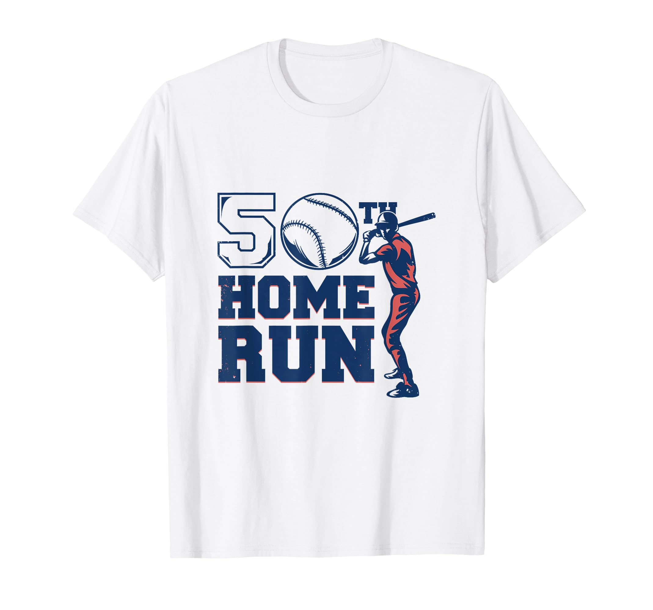 50 Birthday Baseball Dad Grandpa 50 T-Shirt - Streetwear Style for Adults - T-Shirt, Sweatshirt, Hoodie