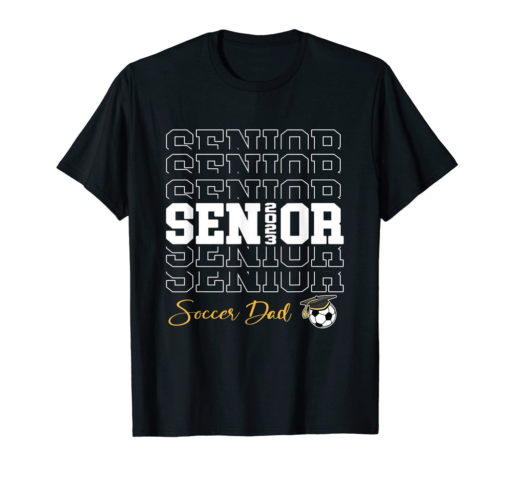 Senior Soccer Dad 2023 Soccer Gift T-Shirt - Custom Art Print for Adults - T-Shirt, Sweatshirt, Hoodie