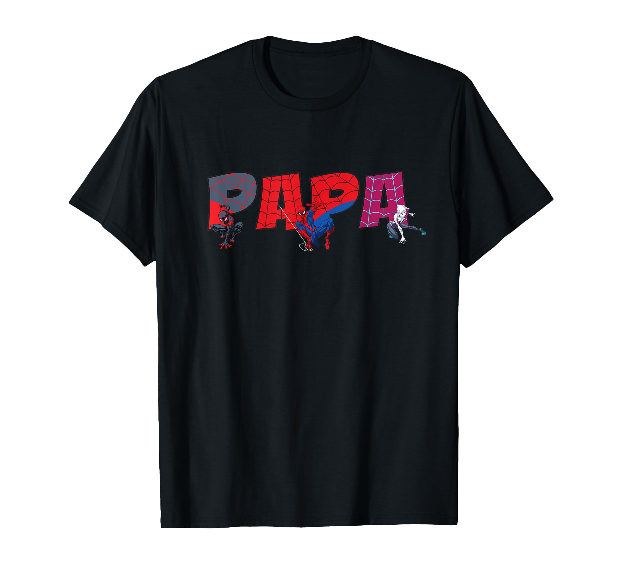 Marvel Spider Trio Papa Fathers Day T-Shirt - Streetwear Style for Adults - T-Shirt, Sweatshirt, Hoodie
