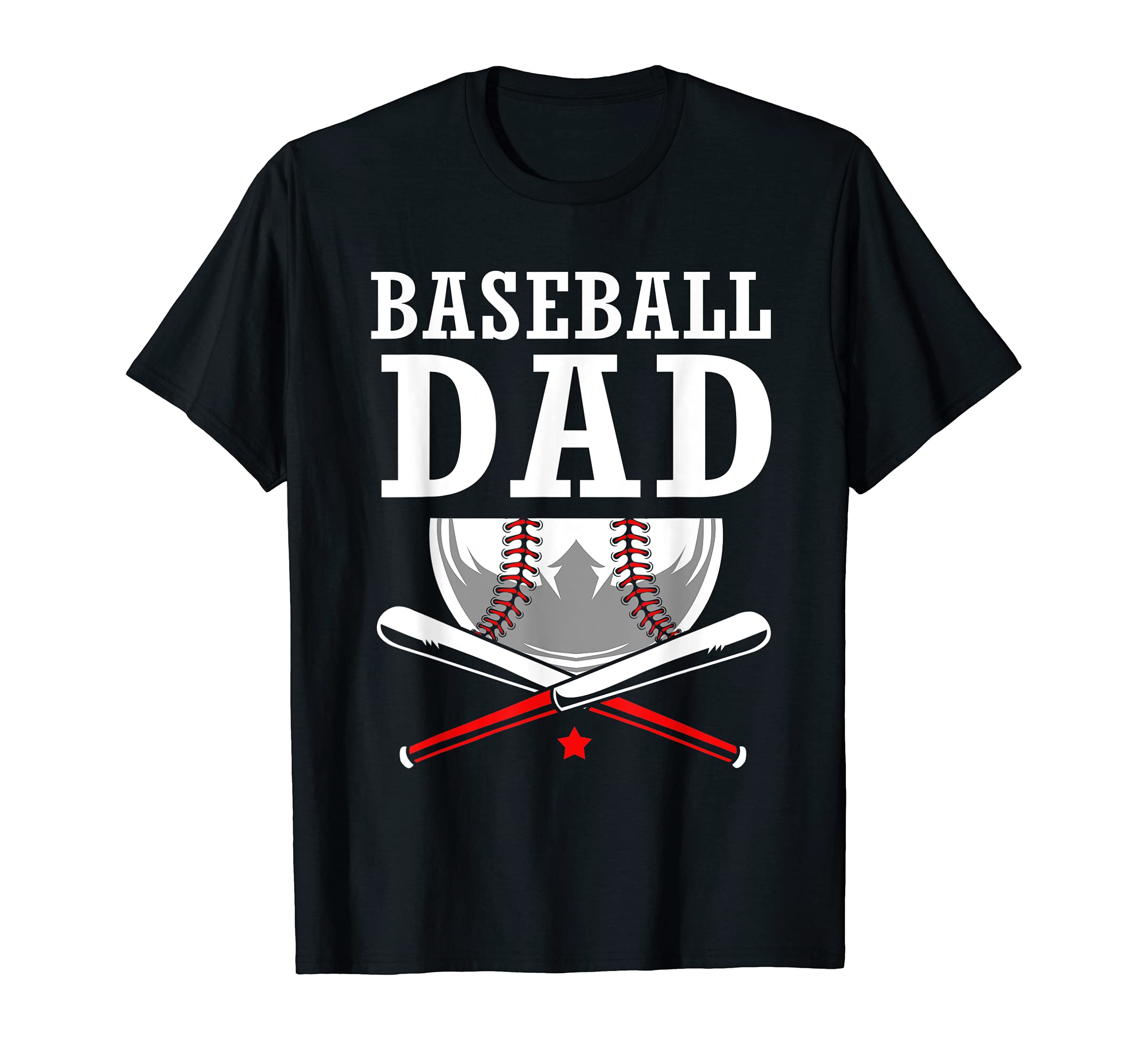 Fathers Day Baseball Baseball Dad T-Shirt - Unique Graphic Unisex - T-Shirt, Sweatshirt, Hoodie