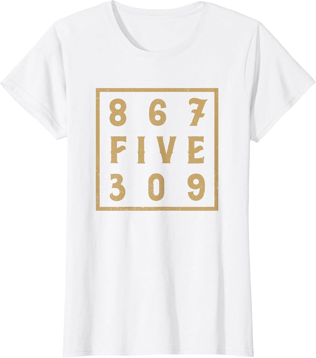 867-Five-309 80S Retro Vintage Men, Women 8675-309 - Adult & Kids T-Shirts, Sweatshirts & Hoodies apparel design preview 1