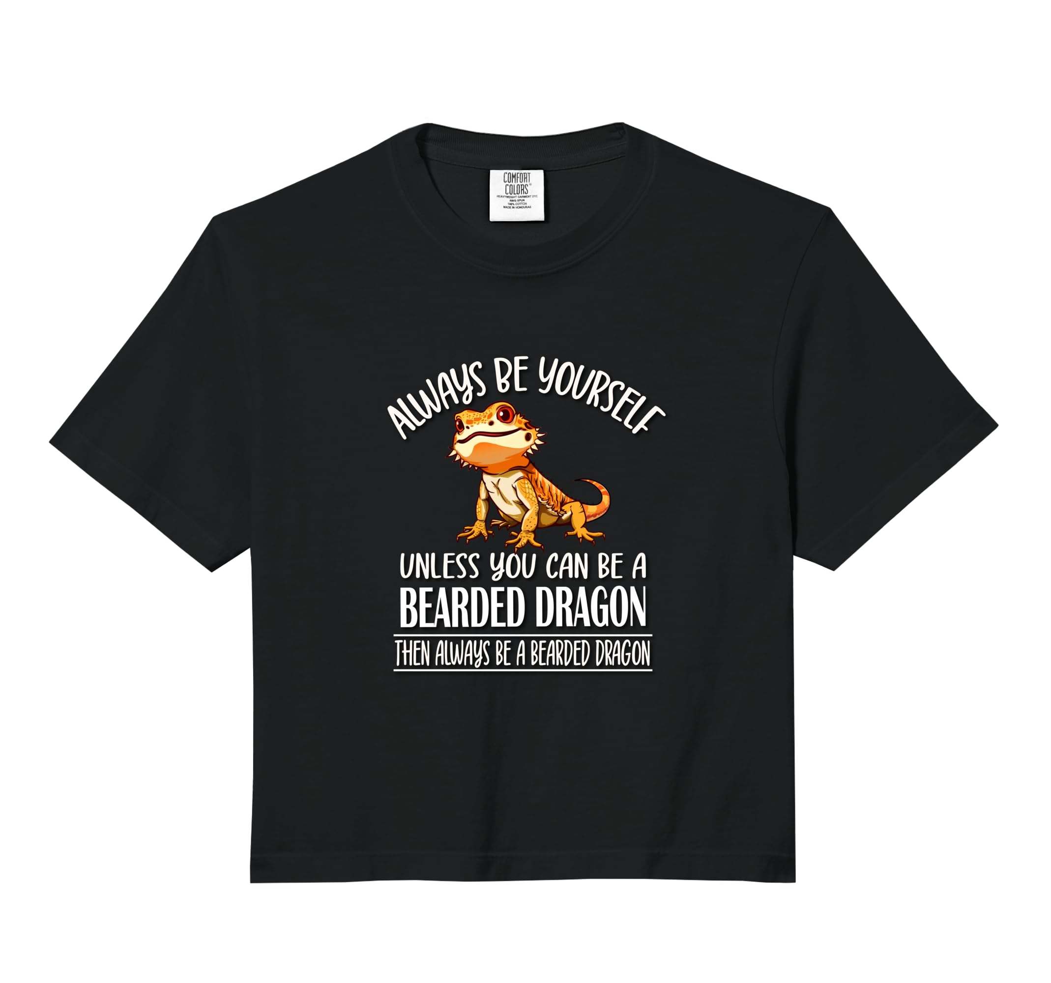 Tiny Dinosaur Be Yourself Bearded Dragon Hoodie - Aesthetic Graphic Unisex - T-Shirt, Sweatshirt, Hoodie