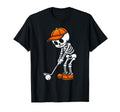 Skeleton Golf Halloween Golfer Golf T-Shirt - Minimalist Print Unisex - T-Shirt, Sweatshirt, Hoodie