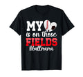 Those Fields Ball Mama Baseball Soccer T-Shirt - Graphic Print for Adults - T-Shirt, Sweatshirt, Hoodie