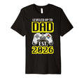 Mens Leveled Up To Dad Est 2026 Gamer T-Shirt - Minimalist Print Unisex - T-Shirt, Sweatshirt, Hoodie