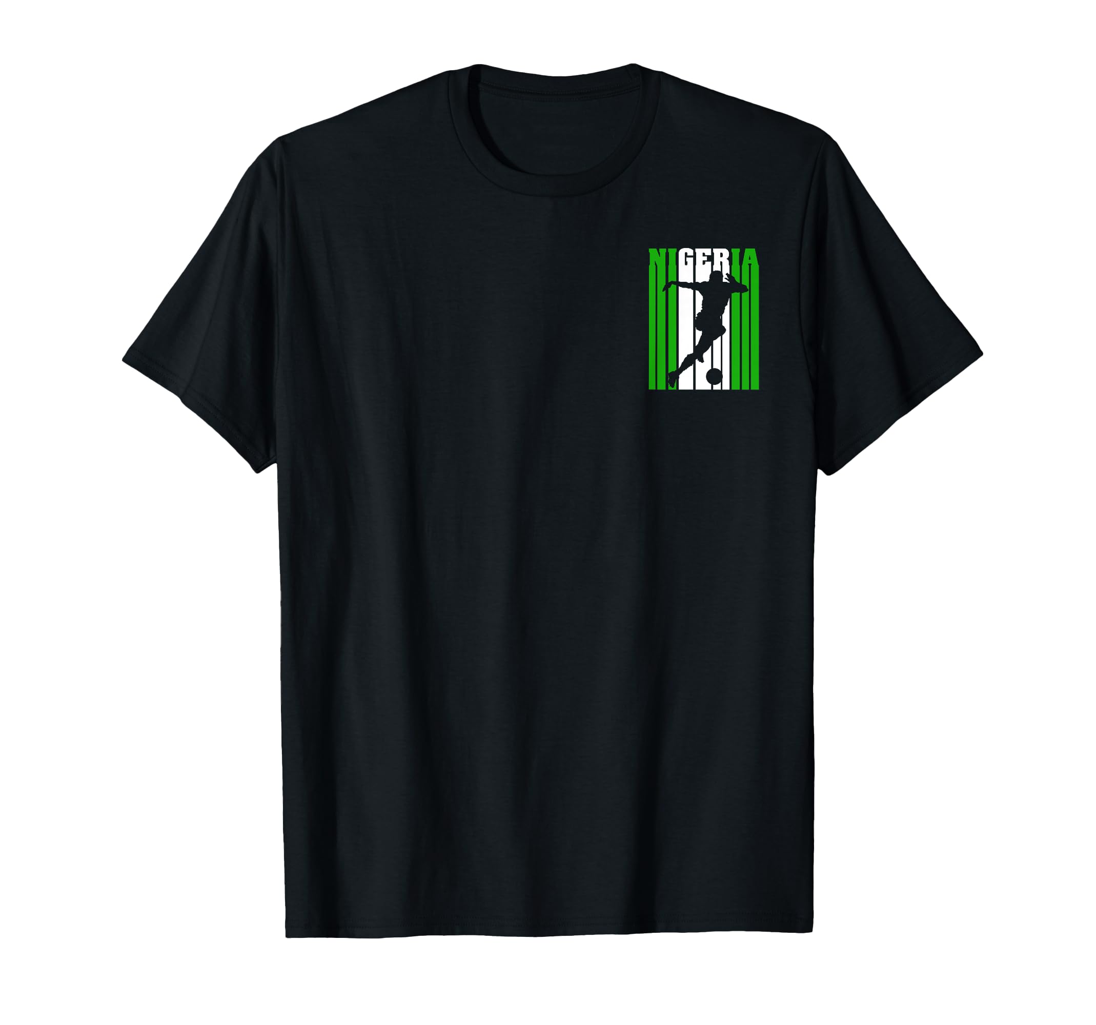 Nigeria Nigerian Flag Soccer Football T-Shirt - Fun Novelty Design Unisex - T-Shirt, Sweatshirt, Hoodie