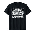Loco Mens I Can Fart And Walk Away T-Shirt - Minimalist Print for Adults - T-Shirt, Sweatshirt, Hoodie