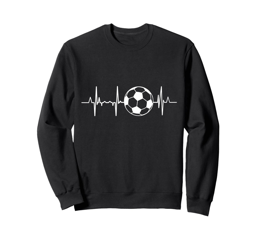 Soccer Heartbeat Sweatshirt - Streetwear Style for Adults - T-Shirt, Sweatshirt, Hoodie