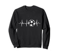 Soccer Heartbeat Sweatshirt - Streetwear Style for Adults - T-Shirt, Sweatshirt, Hoodie