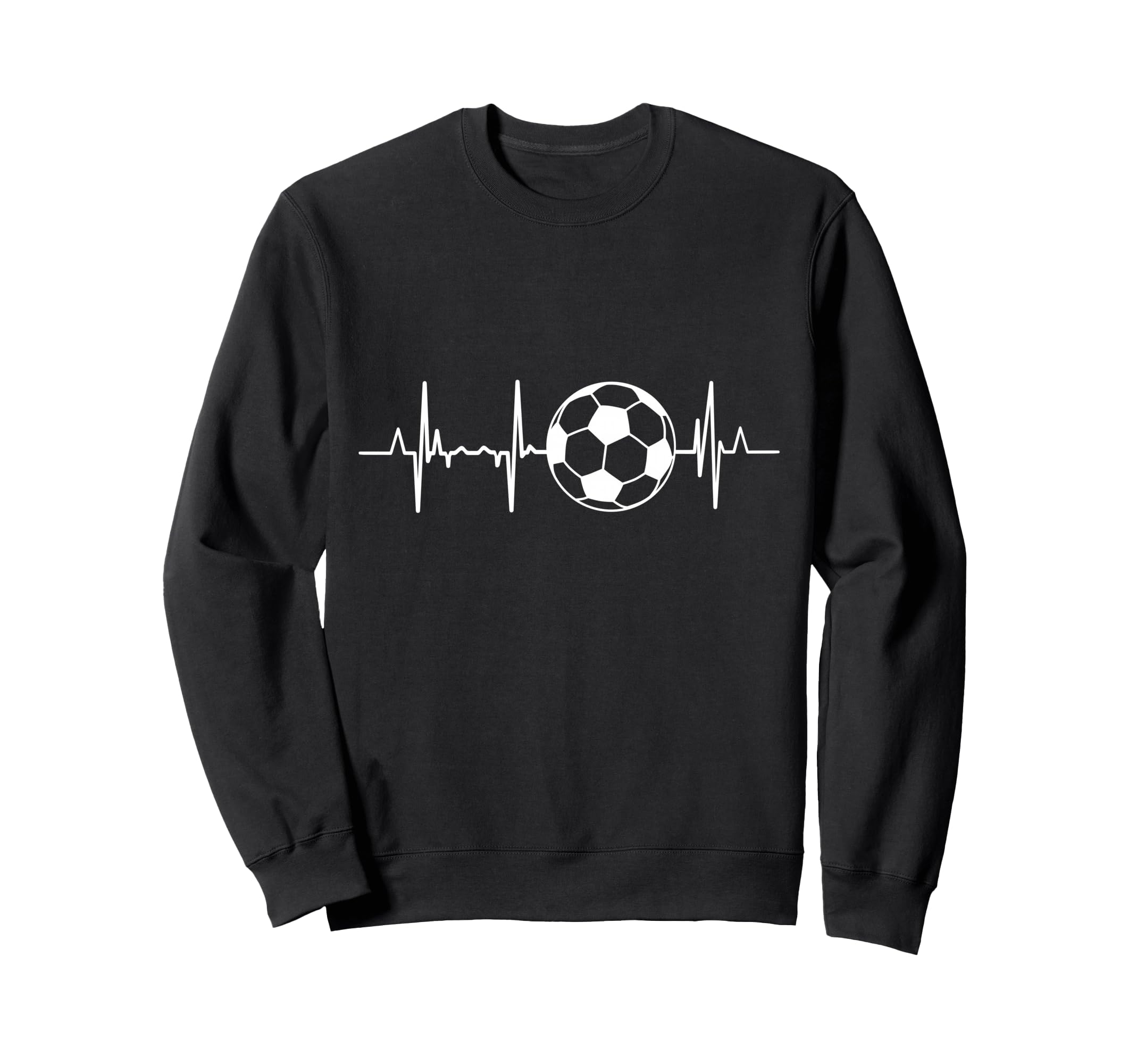 Soccer Heartbeat Sweatshirt - Streetwear Style for Adults - T-Shirt, Sweatshirt, Hoodie