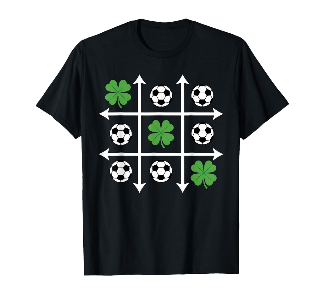 St Patricks Day Tic Tac Toe Soccer Lucky T-Shirt - Unique Graphic Unisex - T-Shirt, Sweatshirt, Hoodie