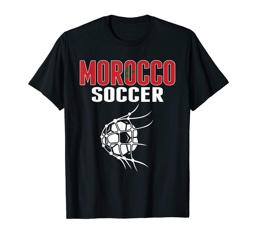 Morocco Soccer Ball Net Moroccan T-Shirt - Custom Art Print Unisex - T-Shirt, Sweatshirt, Hoodie