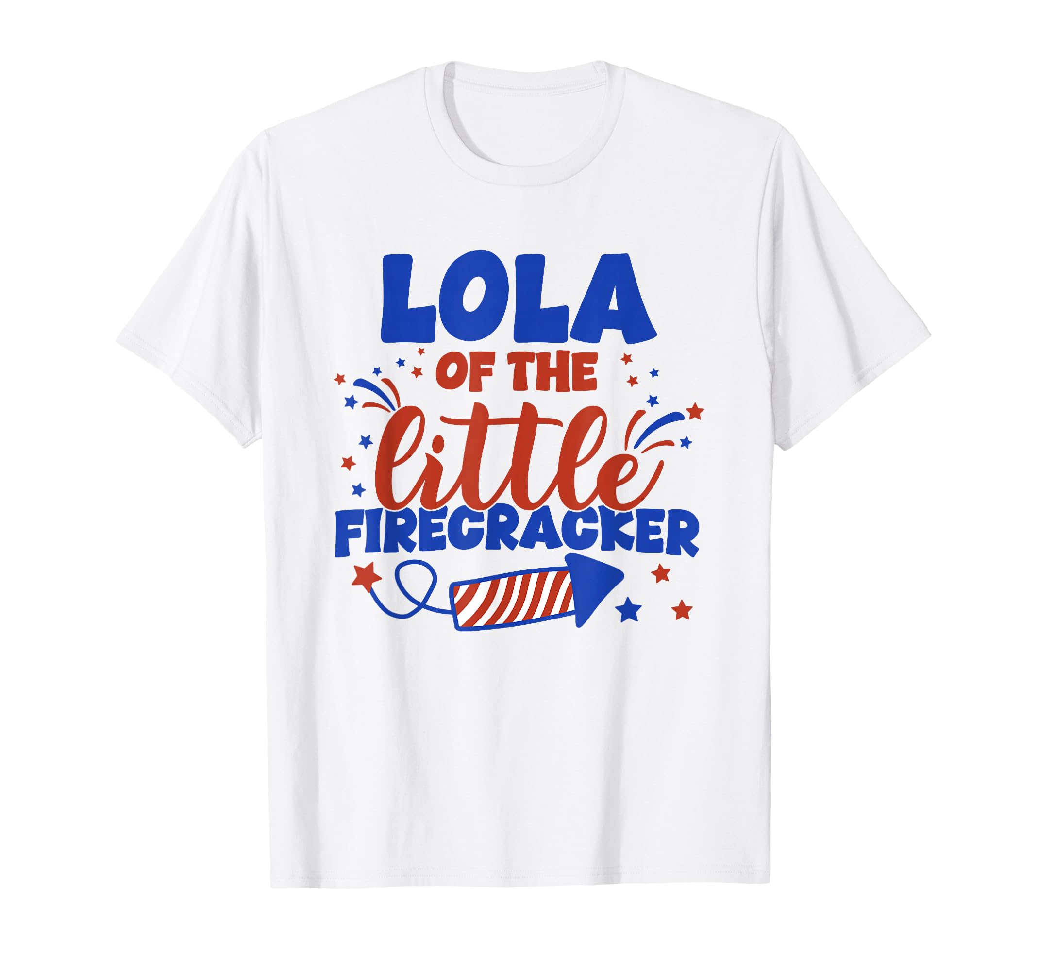 Lola Little Firecracker Fourth July T-Shirt - Aesthetic Graphic for Adults - T-Shirt, Sweatshirt, Hoodie