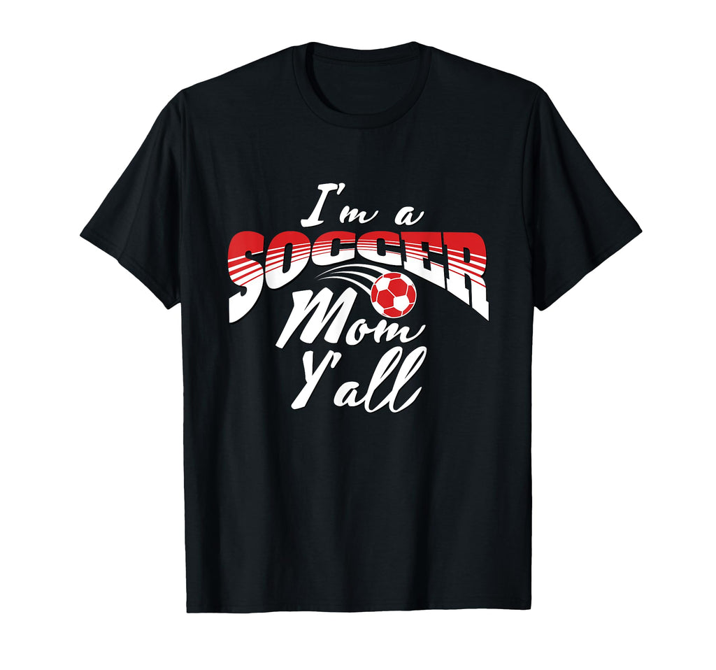 Mom Soccer Lover Soccer Mom Gift Red T-Shirt - Aesthetic Graphic Unisex - T-Shirt, Sweatshirt, Hoodie