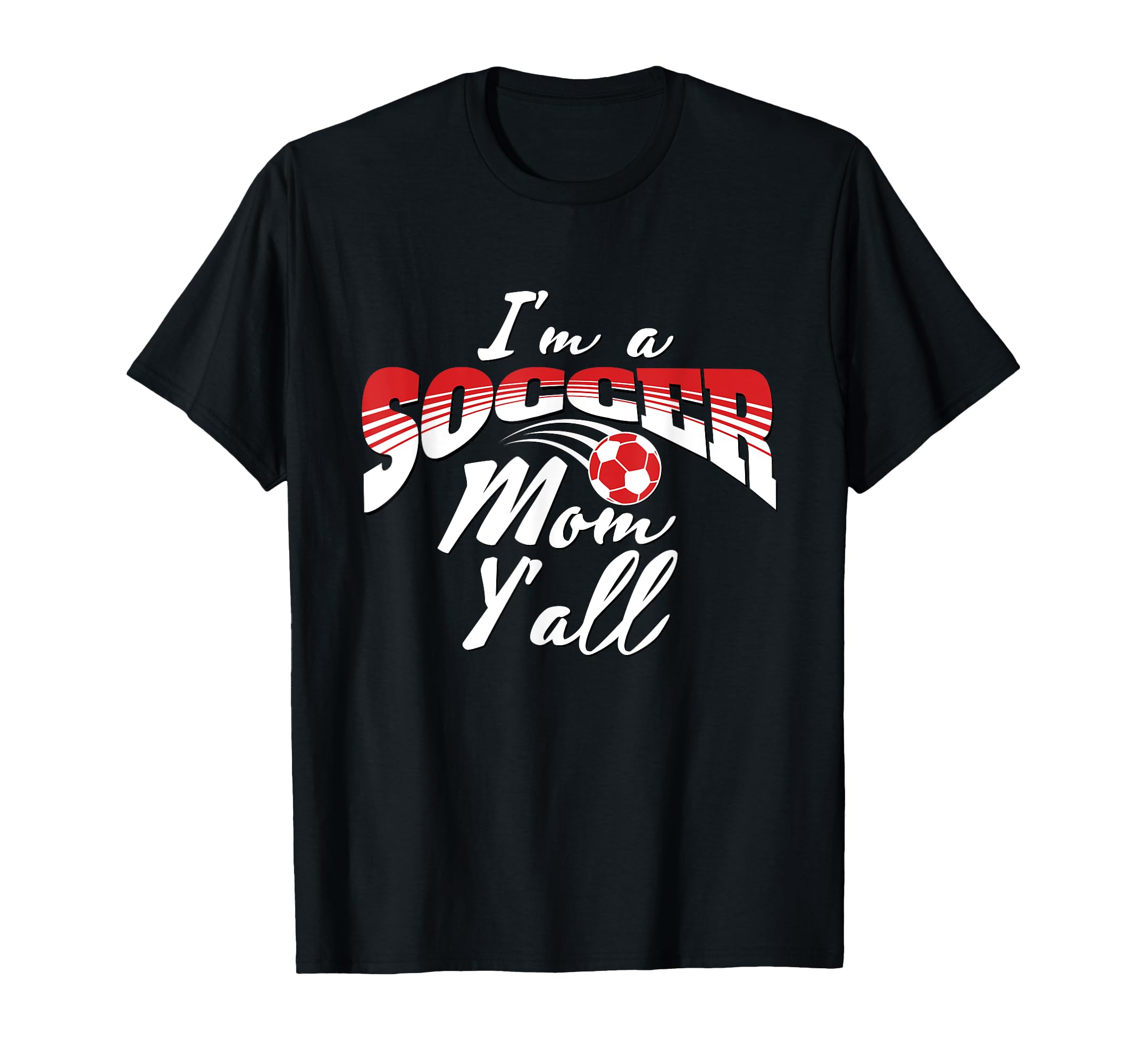 Mom Soccer Lover Soccer Mom Gift Red T-Shirt - Aesthetic Graphic Unisex - T-Shirt, Sweatshirt, Hoodie