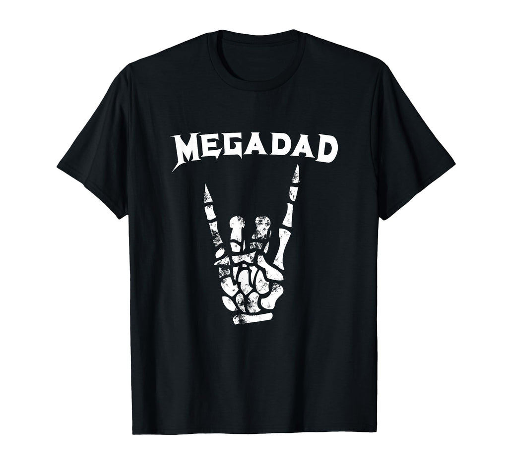 Megadad Rock Heavy Metal Guitar Dad T-Shirt - Minimalist Print for Adults - T-Shirt, Sweatshirt, Hoodie