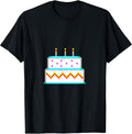 Birthday Cake Pixel Art - Adult & Kids T-Shirts, Sweatshirts & Hoodies apparel design preview 1