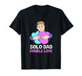 Single Dad Colorful Heart Solo Dad T-Shirt - Novelty Apparel Men Women - T-Shirt, Sweatshirt, Hoodie