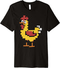 Pixel Graphic Chicken Retro Art Style Premium - Adult & Kids T-Shirts, Sweatshirts & Hoodies apparel design preview 1