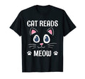 Cat Reads Meow Funny Cat Lover T-Shirt - Casual Everyday Wear for Adults - T-Shirt, Sweatshirt, Hoodie