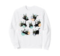 Black Cat Bunny Eggs Happy Sweatshirt - Casual Everyday Wear Men Women - T-Shirt, Sweatshirt, Hoodie