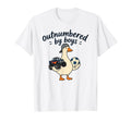 Funny Mom Silly Goose Outnumbered T-Shirt - Graphic Print Unisex - T-Shirt, Sweatshirt, Hoodie