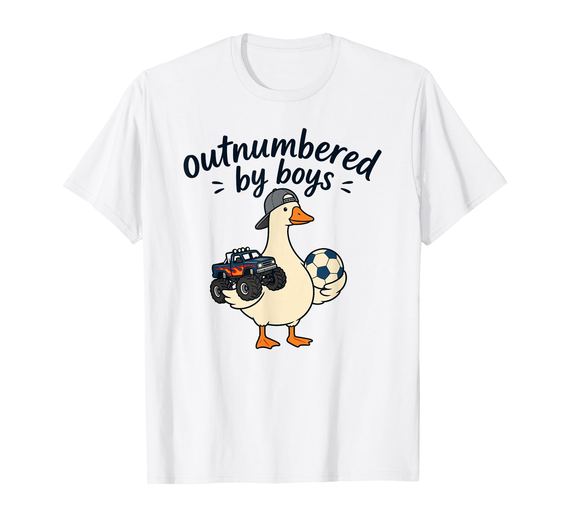 Funny Mom Silly Goose Outnumbered T-Shirt - Graphic Print Unisex - T-Shirt, Sweatshirt, Hoodie