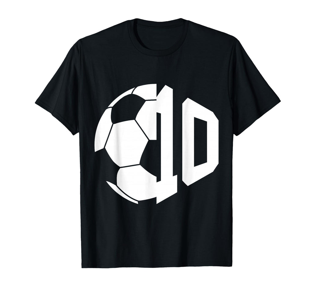 Number 10 Years Soccer 10Th Birthday T-Shirt - Graphic Print Men Women - T-Shirt, Sweatshirt, Hoodie