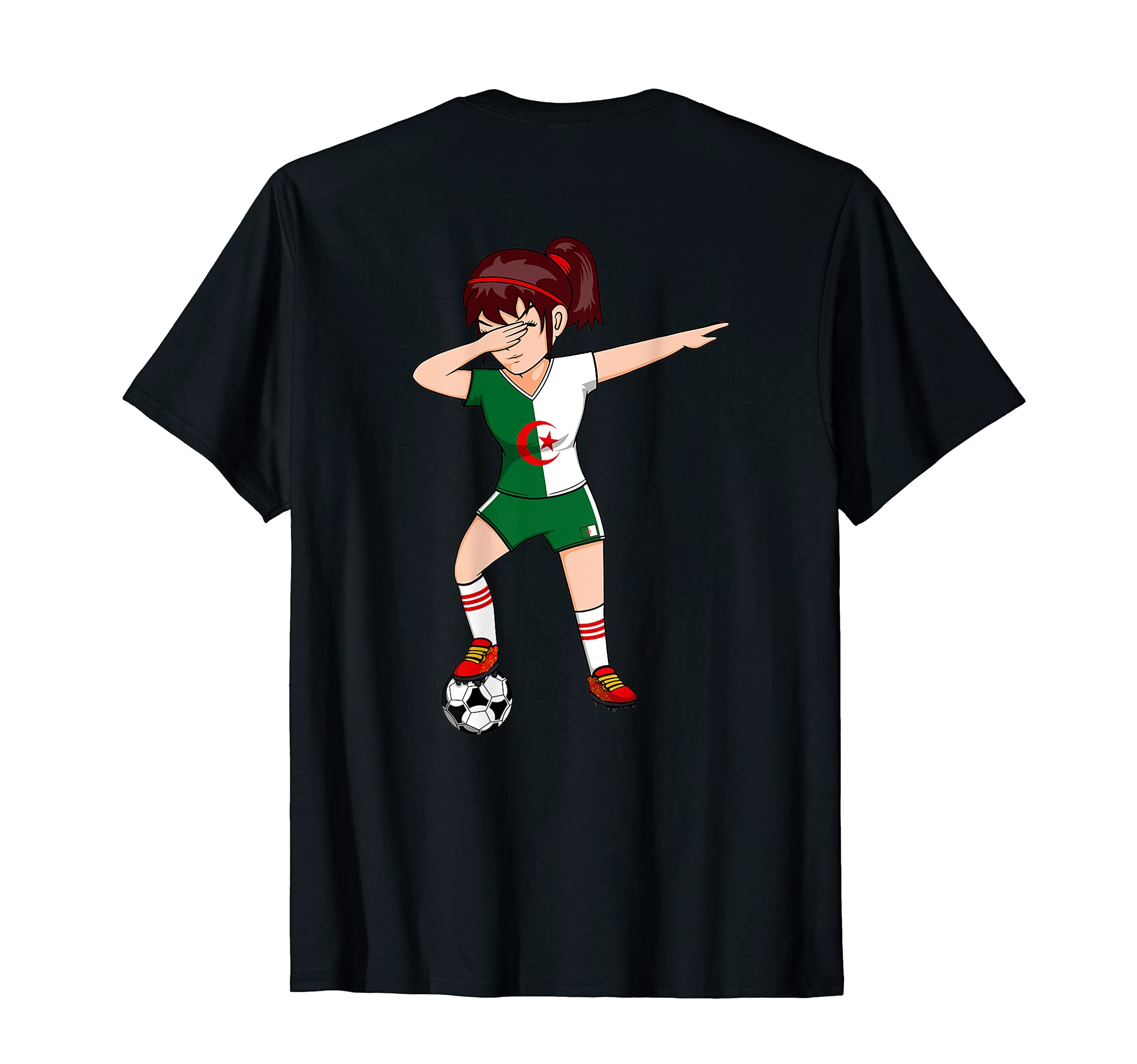 Dabbing Soccer Algeria Jersey Algerian T-Shirt - Unique Graphic Unisex - T-Shirt, Sweatshirt, Hoodie