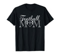 Football Mom Number 7 Football Heart 7 Game T-Shirt - Graphic Print Unisex - T-Shirt, Sweatshirt, Hoodie