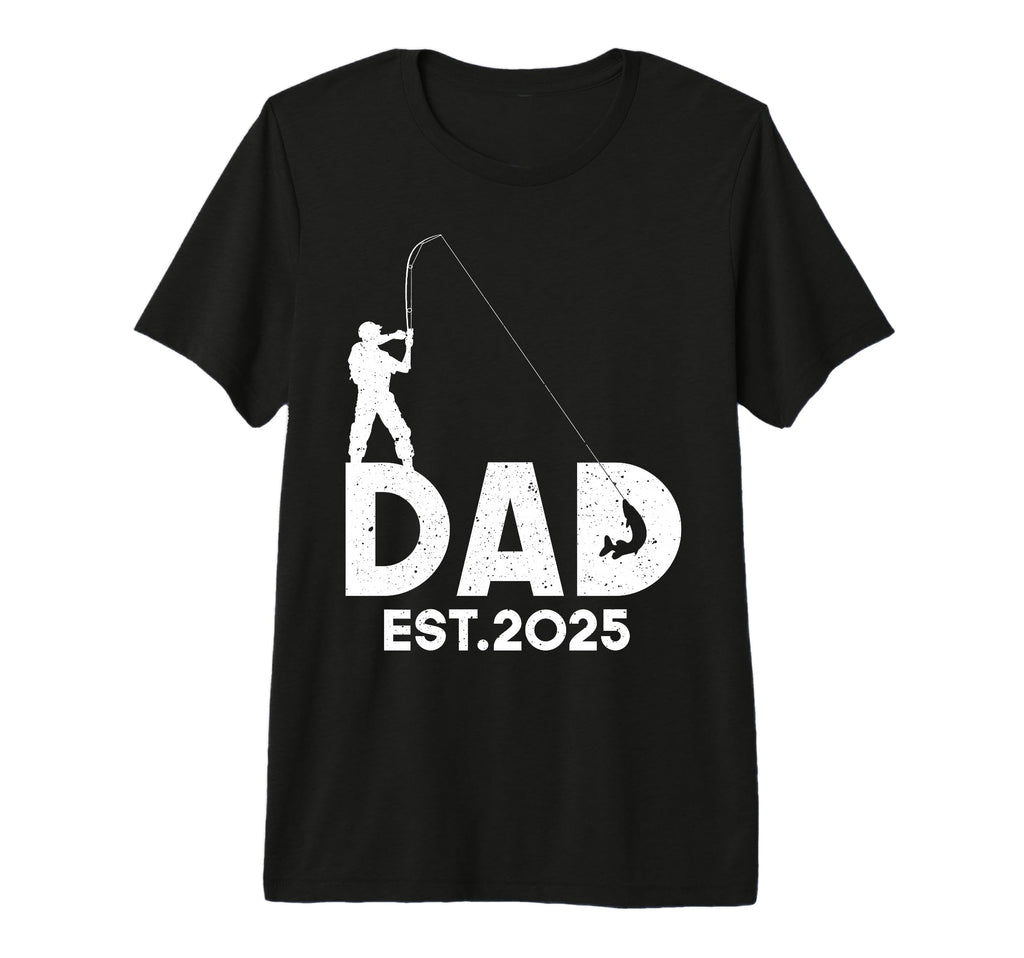 Dad Fishing Fathers Day Est 2025 Tri T-Shirt - Graphic Print for Adults - T-Shirt, Sweatshirt, Hoodie
