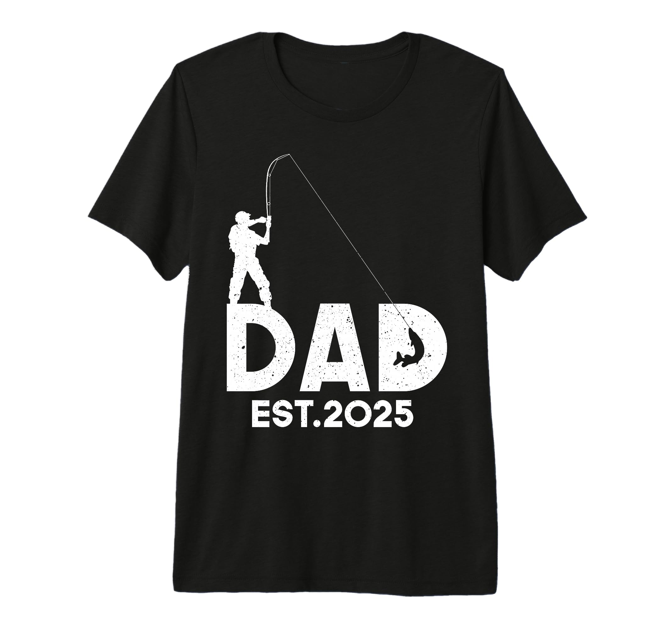 Dad Fishing Fathers Day Est 2025 Tri T-Shirt - Graphic Print for Adults - T-Shirt, Sweatshirt, Hoodie