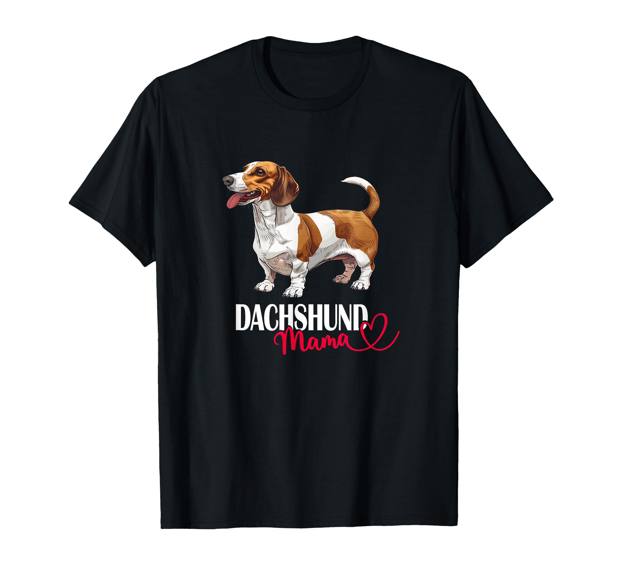 Womens Funny Brown Piebald Dachshund T-Shirt - Novelty Apparel Men Women - T-Shirt, Sweatshirt, Hoodie