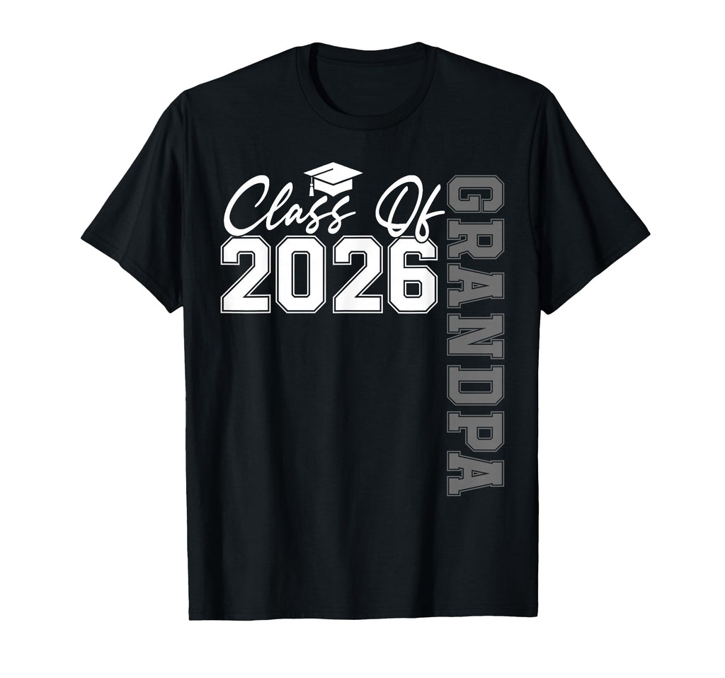 Senior Graduation Proud Grandpa 2026 T-Shirt - Unique Graphic Unisex - T-Shirt, Sweatshirt, Hoodie