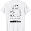 Jesus Paid It All Funny Christian (on back) - Adult & Kids T-Shirts, Sweatshirts & Hoodies apparel design preview 1
