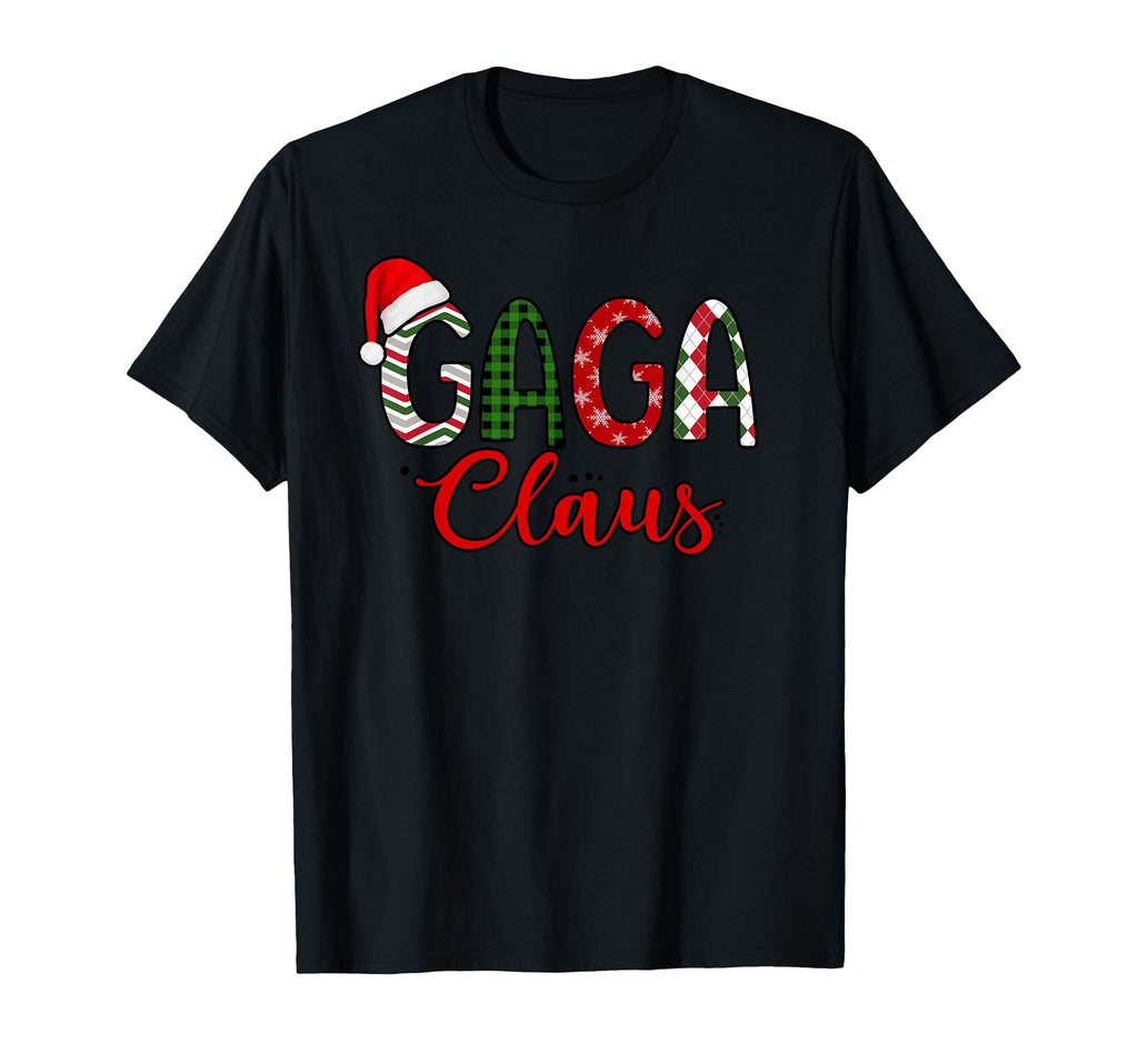 Funny Gaga Claus Santa Hat Red T-Shirt - Casual Everyday Wear Men Women - T-Shirt, Sweatshirt, Hoodie