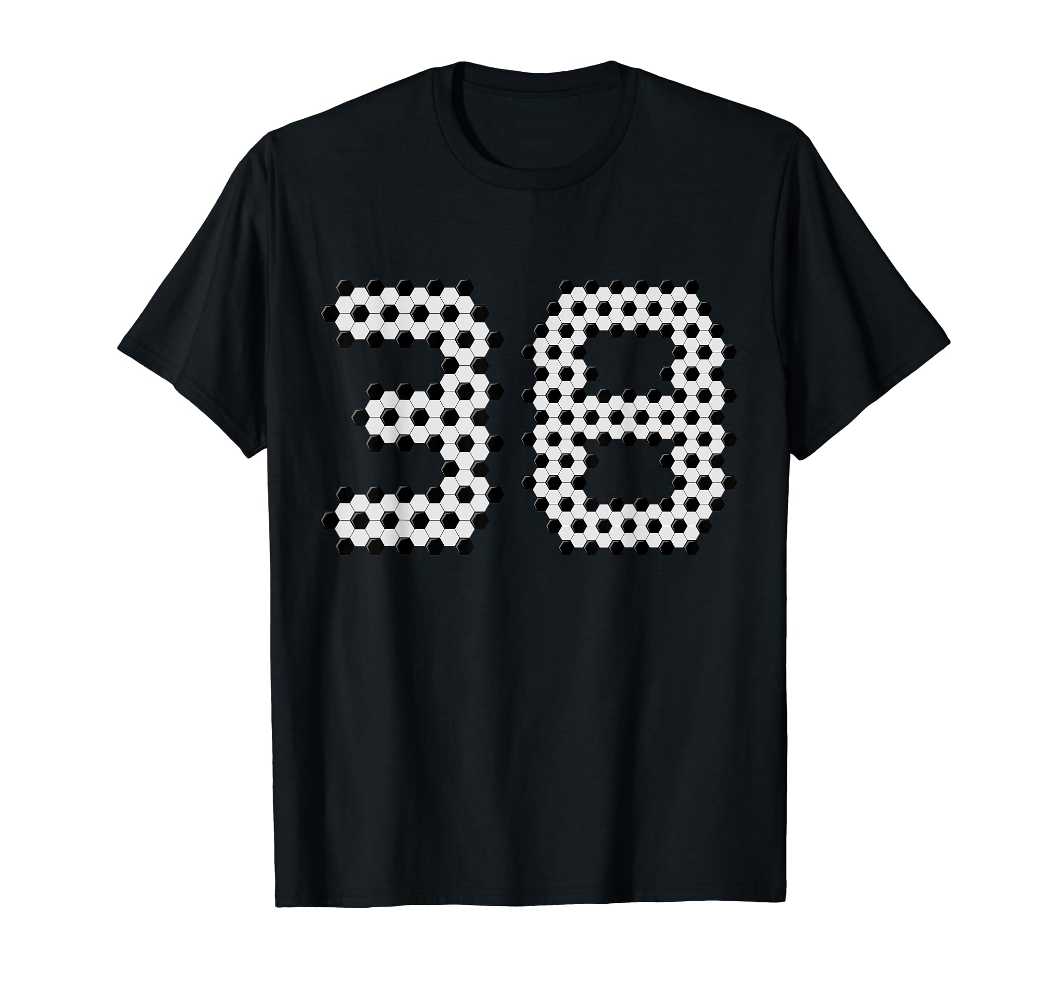 Fun 38Th Birthday Soccer Themed 38 T-Shirt - Fun Novelty Design for Adults - T-Shirt, Sweatshirt, Hoodie